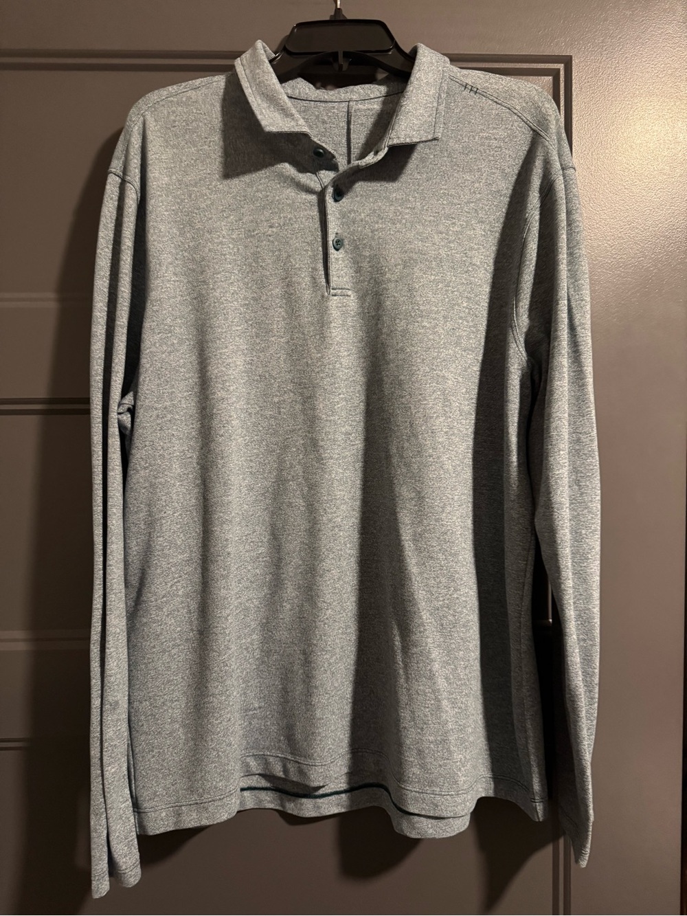 lululemon athletica Long-Sleeve Polo - Light Heather Gray